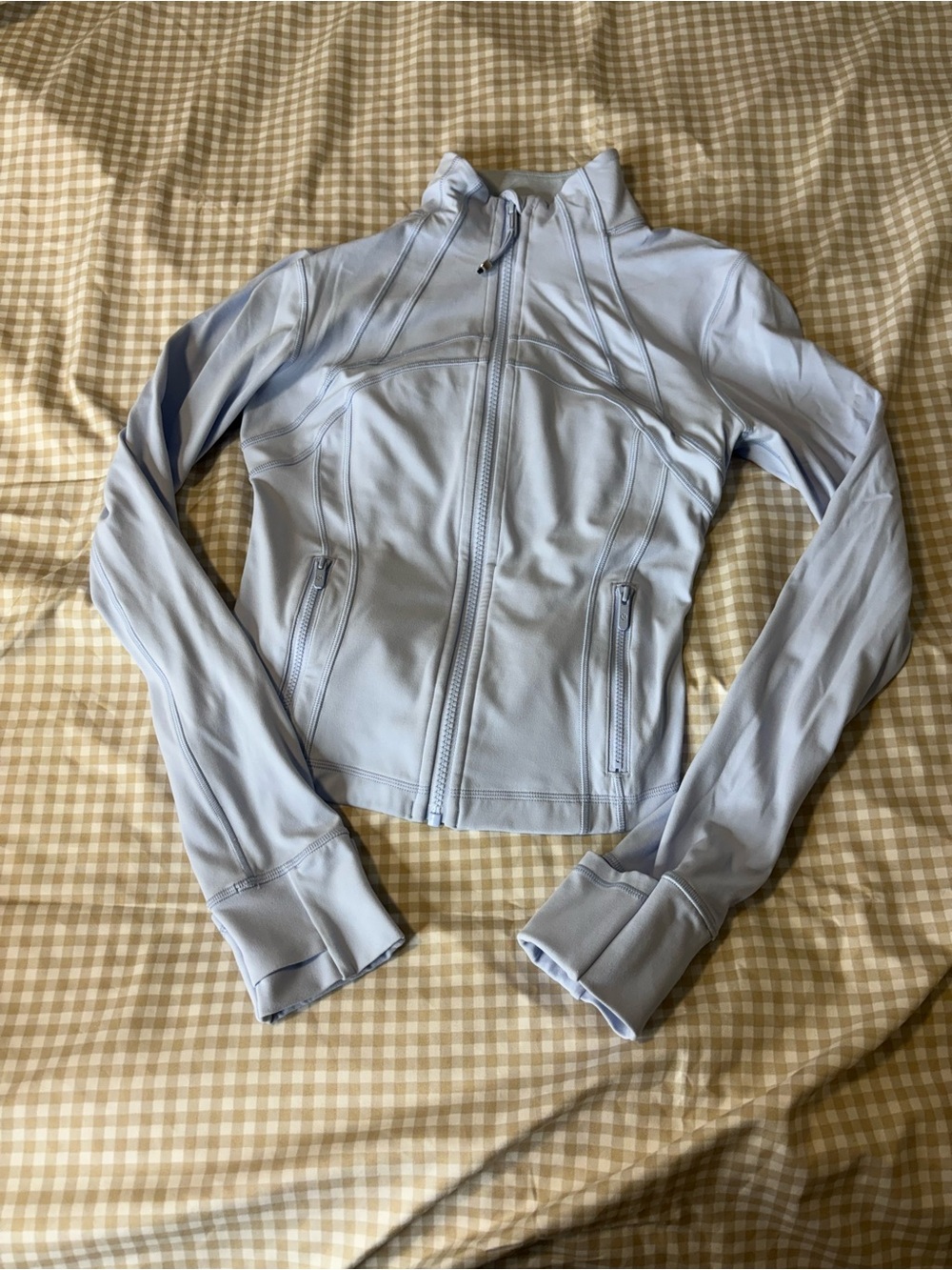 Lululemon Define Cropped Jacket Sheer Blue